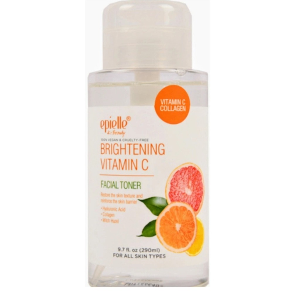 Epielle Brightening Vitamin Facial Toner 9.7 Fl Oz. Vitamin C + Hyaluronic Acid